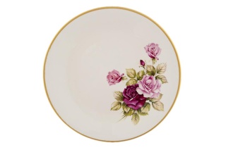 TALERZ PŁYTKI RÓŻA MIEROSZÓW SERWIS OBIADOWY