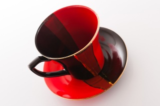 FILIŻANKA MAJA TRIO MIEROSZÓW CZARNO CZERWONA