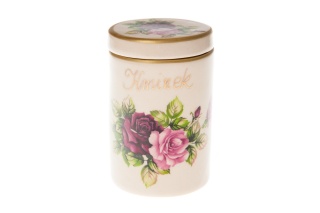 MAŁY POJEMNIK NA KMINEK RÓŻA MIEROSZÓW KUCHENNY