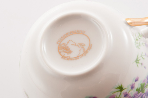 ZESTAW 2 FILIŻANKI ŁYŻECZKI RÓŻA CZERWONA PREZENT