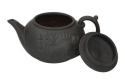 Brązowy dzbanek imbryk do herbaty kawy 0,4 l ceramiczny