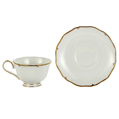 Zestaw ekskluzywne 2 filiżanki w prezentowym pudełku złote