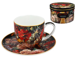 Zestaw filiżanka do herbaty kwiaty barokowe Carmani Reekers