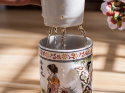 Komplet kubek z zaparzaczem do herbaty ziół gejsza porcelana