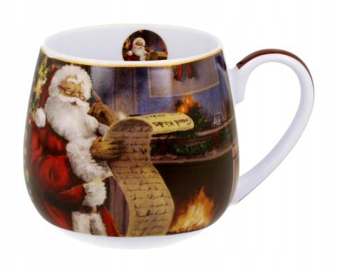 Kubek baryłka do herbaty kawy santa mikołaj urodziny święta