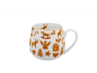 Kubek baryłka do kawy prezent na święta gingerbread pierniki