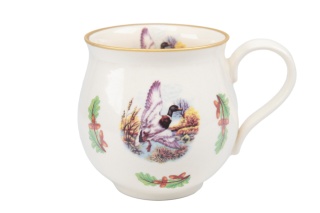 Kubek z Mieroszowa w kształcie baniastym z kaczką