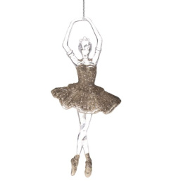 Plastikowa balerina zawieszka na choinkę bombka baletnica