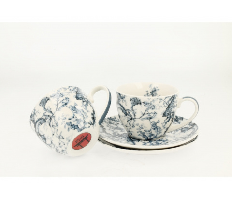 Zestaw 2 filiżanki ze spodkami do kawy orient blue prezent