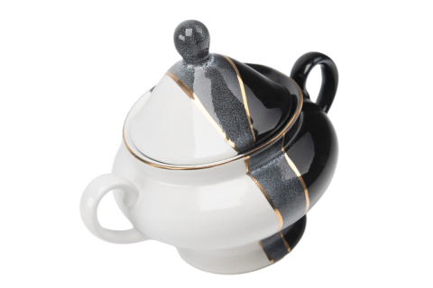 Cukiernica trio Mieroszów biało czarna polska