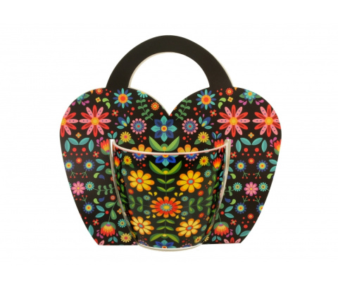 Duży kubek do herbaty kawy na prezent merida black obwoluta