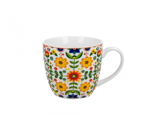 Duży kubek do herbaty kawy na prezent merida white obwoluta