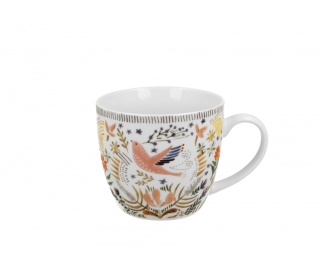 Kubek do herbaty kawy na urodziny sanin w koszyczku kwiaty