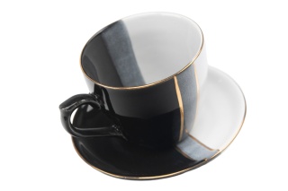 Filiżanka spodek trio mocca Mieroszów espresso