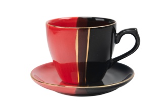 Filiżanka spodek trio mocca Mieroszów espresso