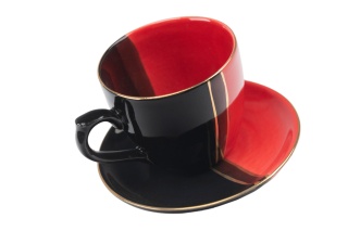 Filiżanka spodek trio mocca Mieroszów espresso