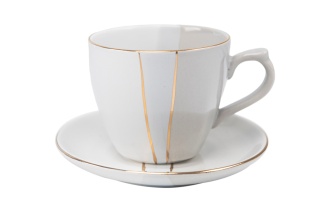 Filiżanka spodek trio mocca Mieroszów espresso