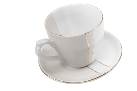 Filiżanka spodek trio mocca Mieroszów espresso