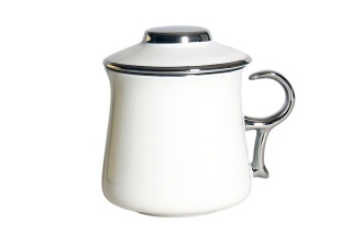 Komplet kubek zaparzacz filtr do ziół silver Queen Isabell