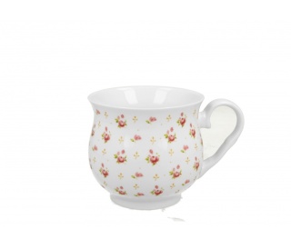 Kubek baryłka do herbaty retro Eleni róźyczki na urodziny