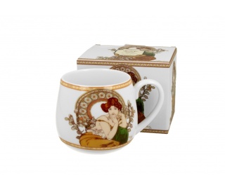 Kubek baryłka do kawy herbaty na prezent Mucha Topaz kobieta