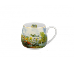 Kubek baryłka do kawy herbaty prezent Monet Garden malarz