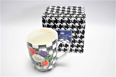 Kubek do herbaty Queen Isabell na urodziny floral woman