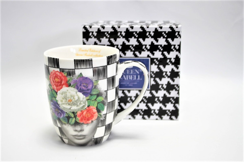 Kubek do herbaty Queen Isabell na urodziny floral woman