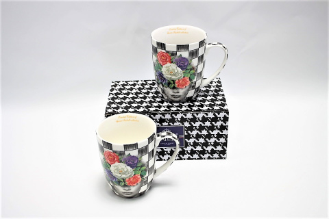Komplet 2 kubków do herbaty Queen Isabell floral woman