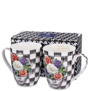 Komplet 2 kubków do herbaty Queen Isabell floral woman