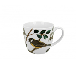 Kubek do herbaty kawy na urodziny Sikorka ptak w koszyczku