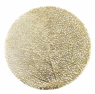 Mata na stół okrągła podkładka prezent Mandy złote drzewko