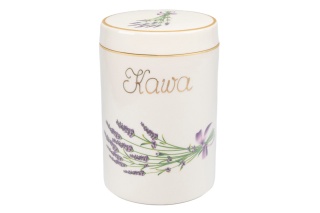 Pojemnik na kawę lawenda Mieroszów ceramiczny