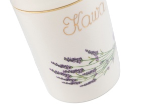 Pojemnik na kawę lawenda Mieroszów ceramiczny