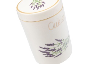 Pojemnik na cukier lawenda Mieroszów ceramiczny