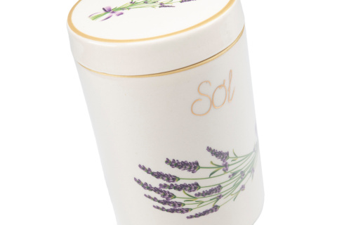 Pojemnik na sól lawenda Mieroszów ceramiczny