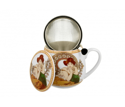 Zestaw kubek baryłka zaparzacz filtr Mucha Topaz na prezent