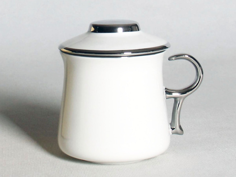 Komplet kubek zaparzacz filtr do ziół silver Queen Isabell