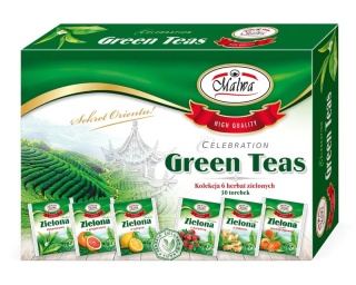 BOMBONIERKA ZIELONA MALWA HERBATA GREEN NA PREZENT