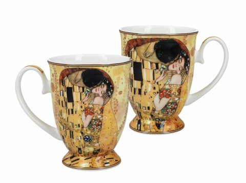 CARMANI 2 KUBKI W SERCU NA PREZENT KLIMT POCAŁUNEK