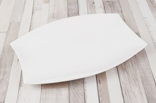 Półmisek serwis obiadowy white biały talerz II gatunek