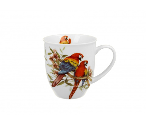 Duży kubek do herbaty na prezent papuga ara ptasi świat ptak