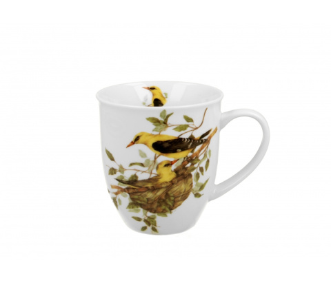 Kubek do kawy na urodziny wilgi zwyczajne ptasi świat ptaki