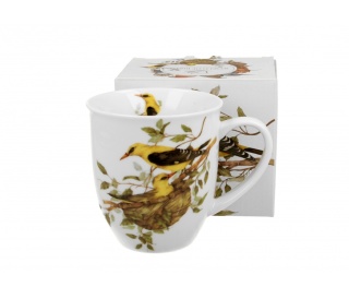 Kubek do kawy na urodziny wilgi zwyczajne ptasi świat ptaki