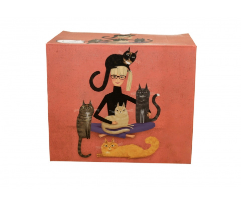 Duży kubek jumbo na urodziny xxl koci świat Cindy koty