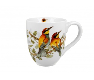 Duży kubek kubas jumbo na prezent xxl ptasi świat żółny