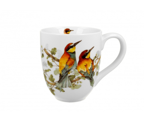 Duży kubek kubas jumbo na prezent xxl ptasi świat żółny