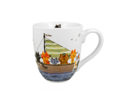 Duży kubek jumbo prezent xxl koci świat marynarze koty