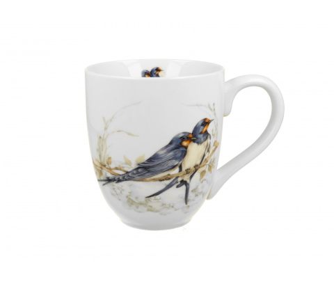 Duży kubek kubas jumbo urodziny xxl ptasi świat jaskółki