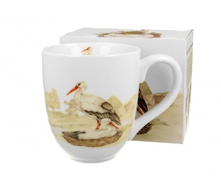 Duży kubek kubas jumbo urodziny xxl ptasi świat bociany